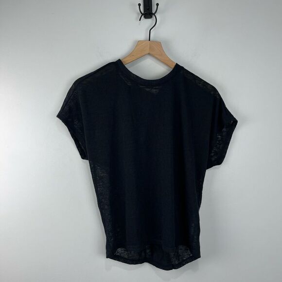 Red haute Black Twist Back Short Sleeve Top S - Picture 1 of 5